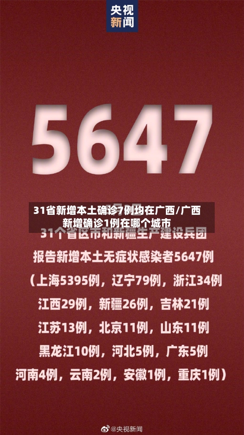 31省新增本土确诊7例均在广西/广西新增确诊1例在哪个城市-第3张图片