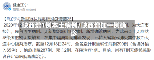陕西增1例本土病例/陕西增加一例确诊