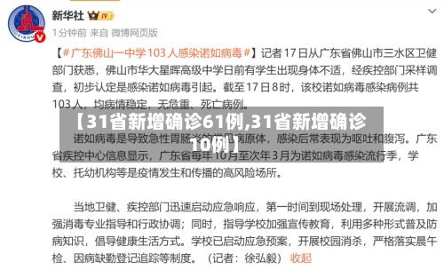 【31省新增确诊61例,31省新增确诊10例】-第3张图片