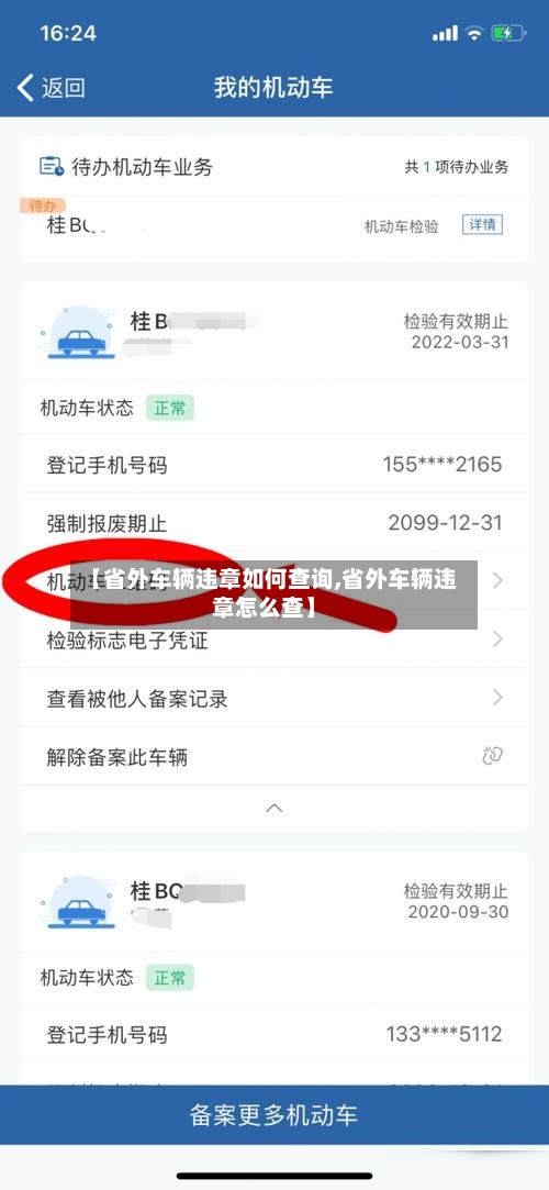 【省外车辆违章如何查询,省外车辆违章怎么查】-第2张图片