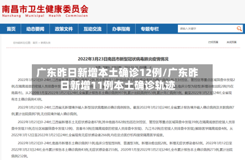 广东昨日新增本土确诊12例/广东昨日新增11例本土确诊轨迹
